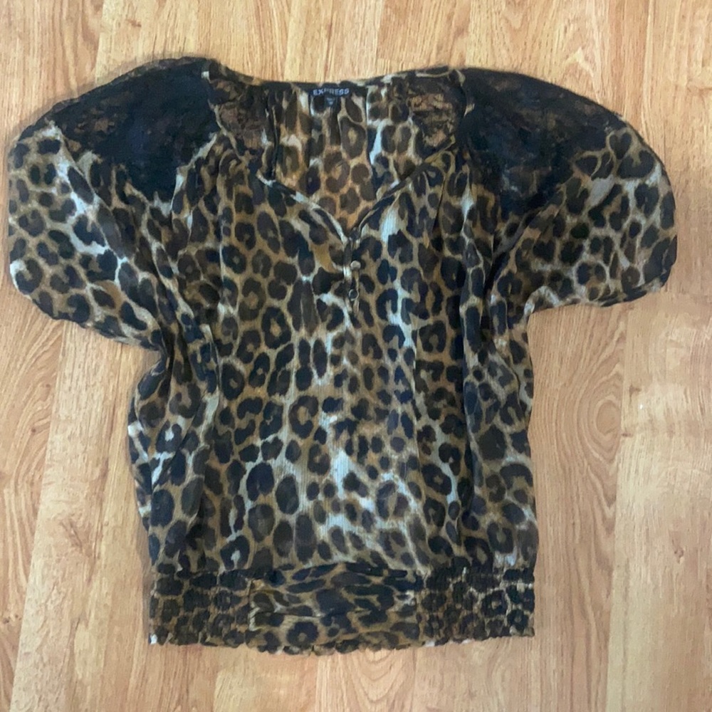 Leopard and Lace Express Shirt